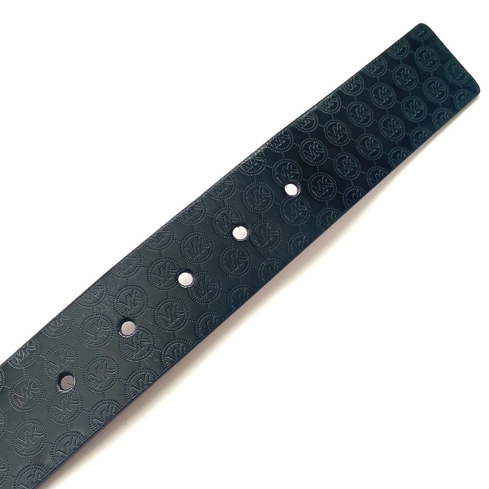 Michael Kors UNISEX Black Signature Logo Belt - Picture 4 of 8